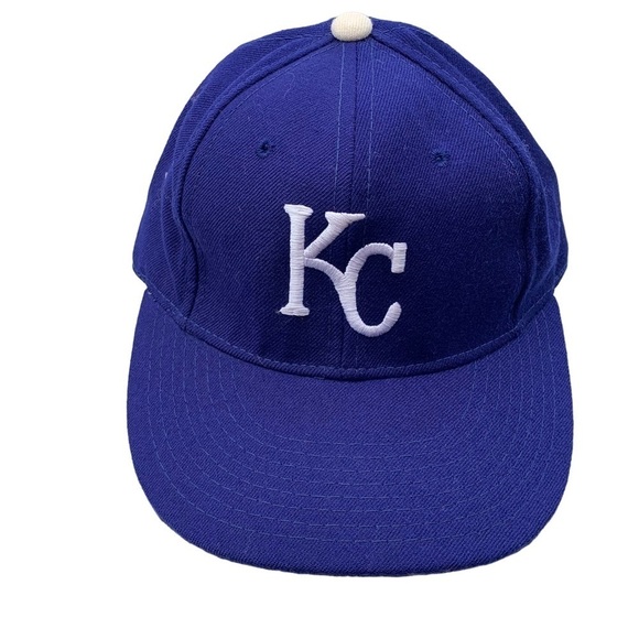 Vintage Kansas City Royals New Era Made USA Diamond Collection Fitted Hat 6 5/8